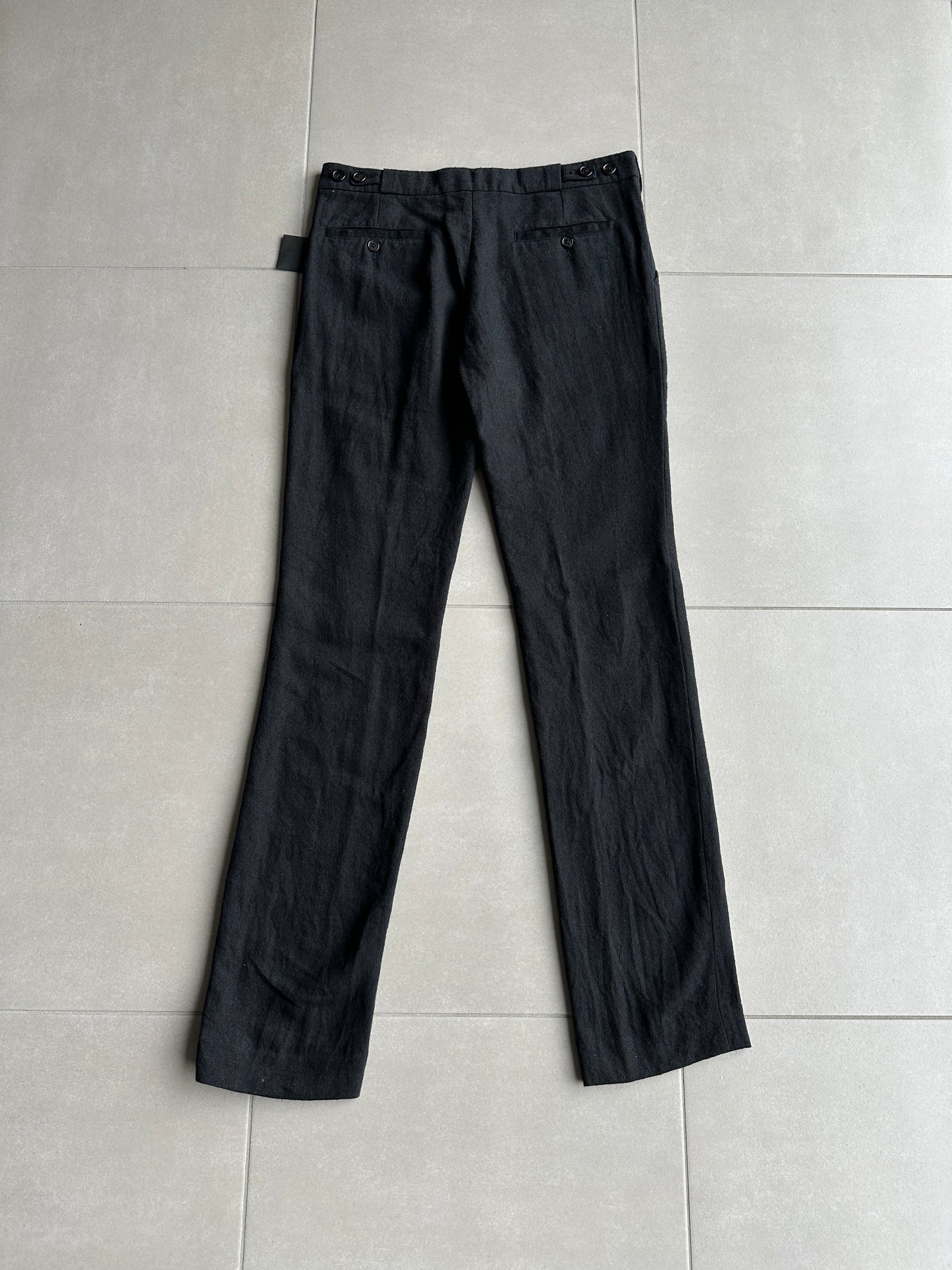 Ann Demeulemeester AW09 "Day Zero" Wool/linen blend trousers