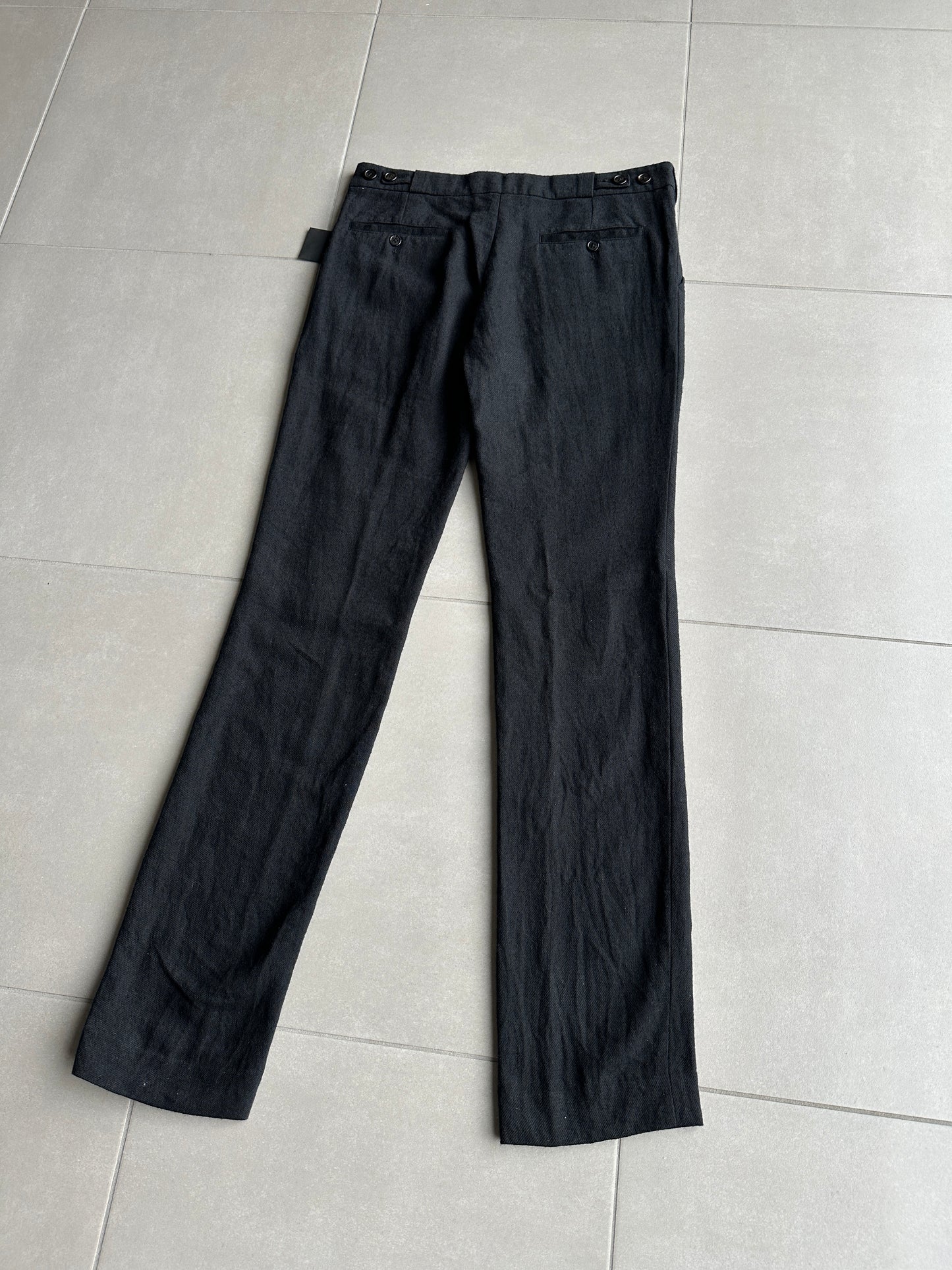 Ann Demeulemeester AW09 "Day Zero" Wool/linen blend trousers