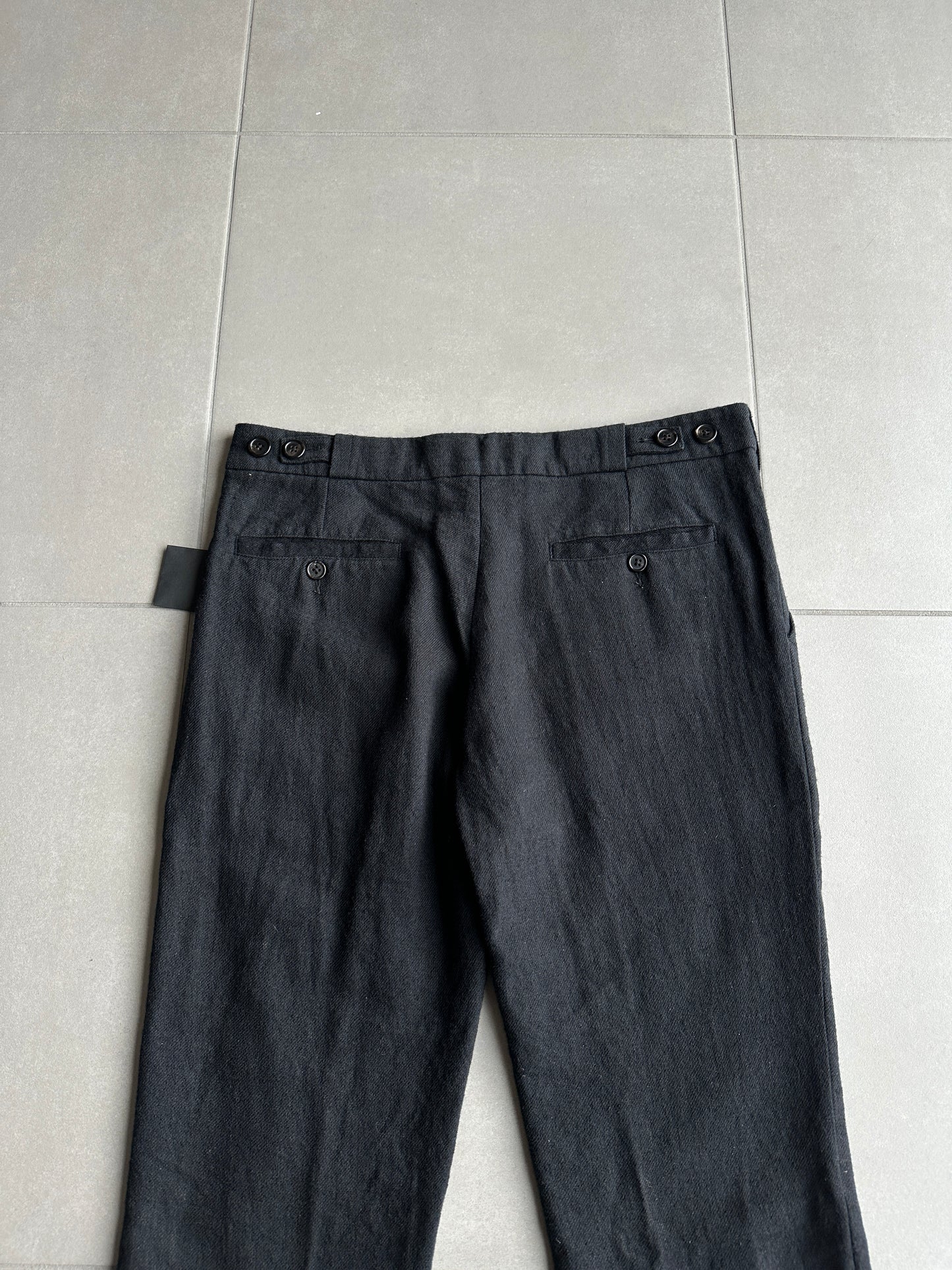 Ann Demeulemeester AW09 "Day Zero" Wool/linen blend trousers