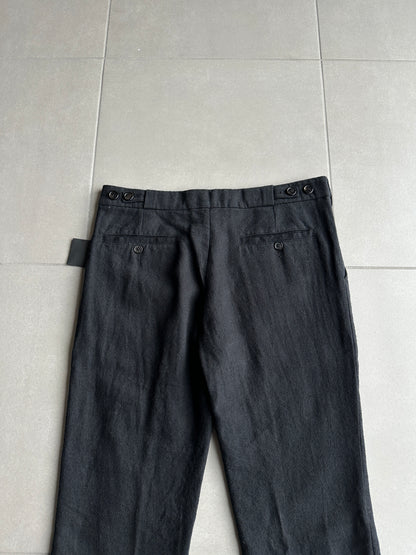 Ann Demeulemeester AW09 "Day Zero" Wool/linen blend trousers