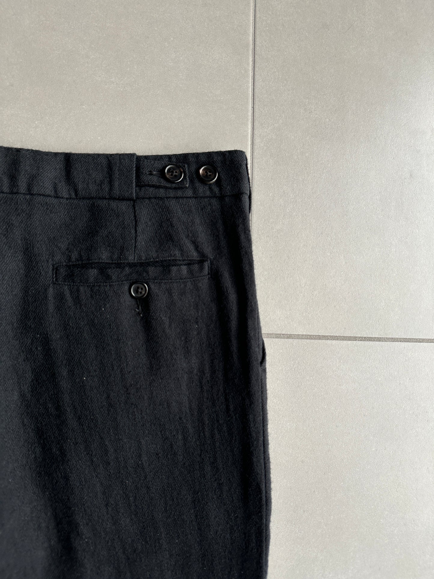 Ann Demeulemeester AW09 "Day Zero" Wool/linen blend trousers