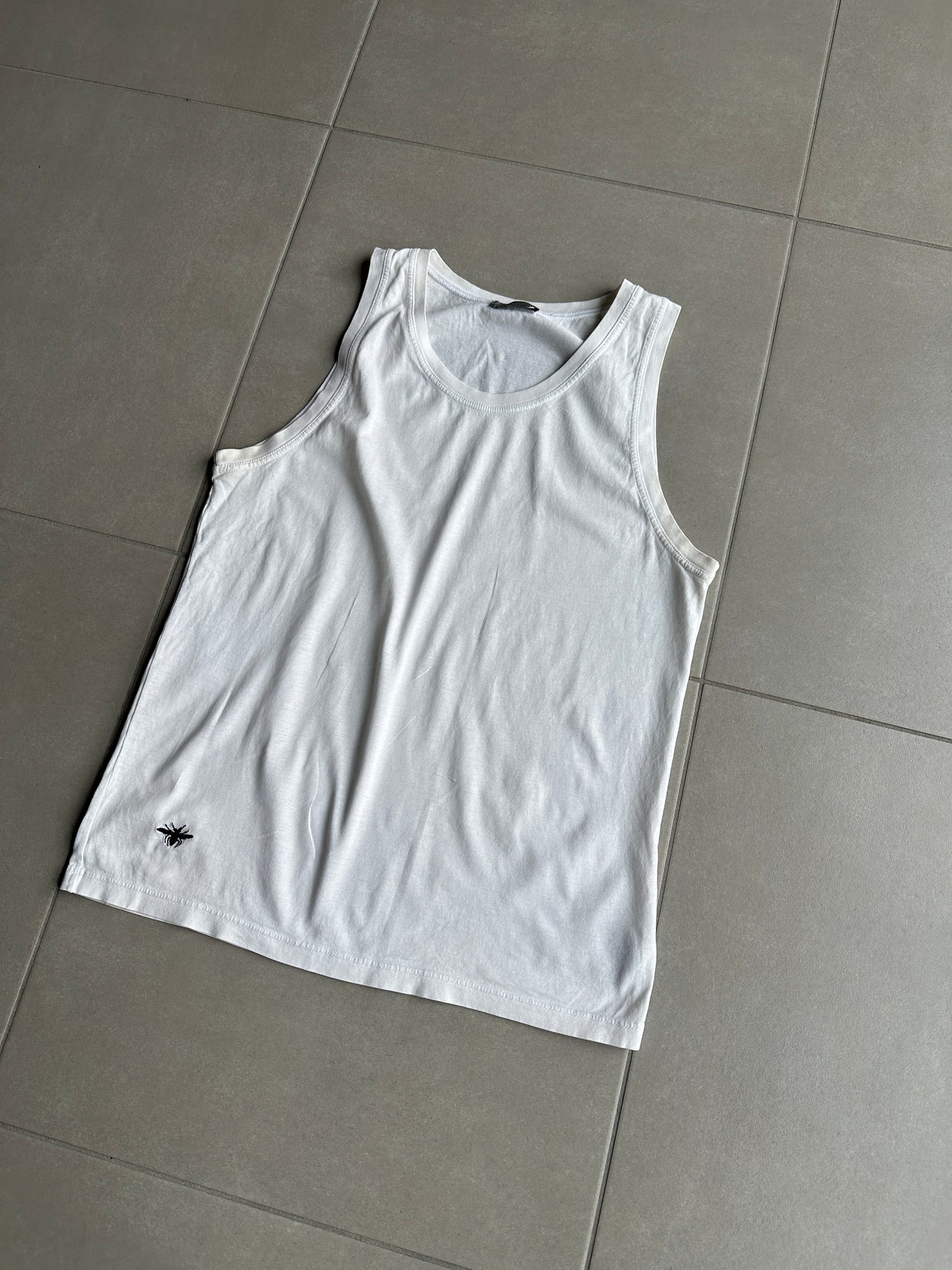 Dior homme AW07 “Navigate” Bee motif tank top