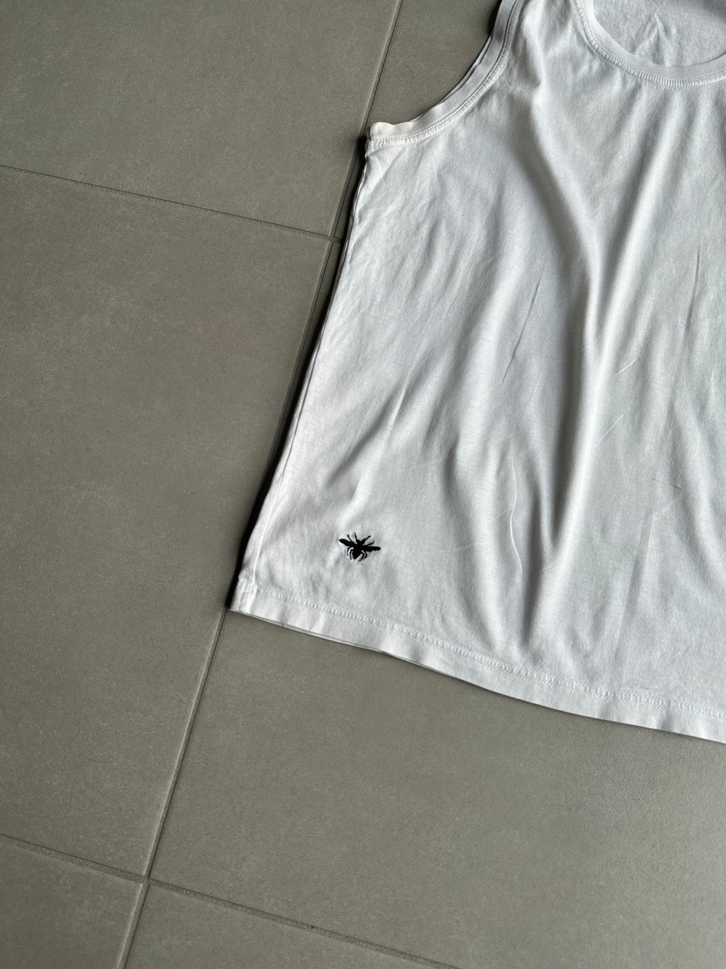 Dior homme AW07 “Navigate” Bee motif tank top