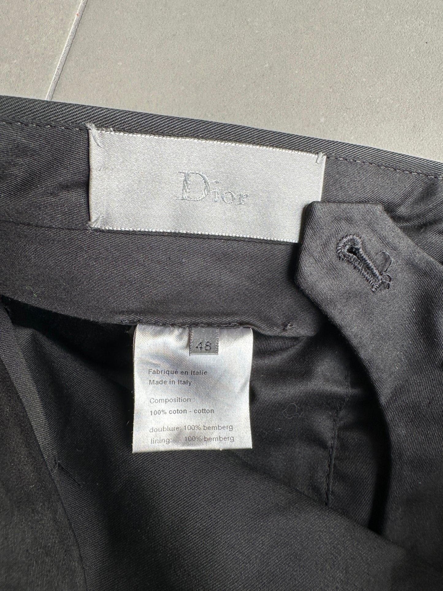 Dior Homme  Dior Homme AW03 "Luster" glossy trousers