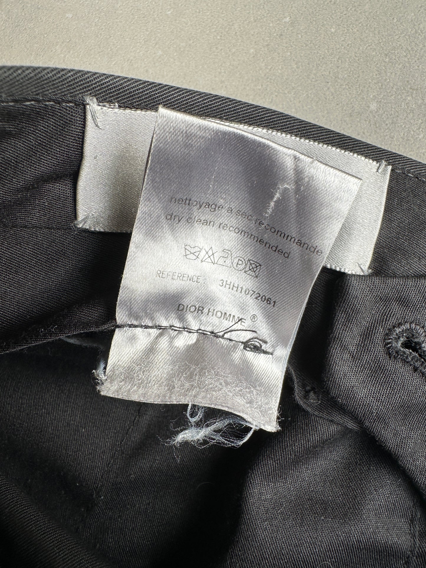Dior Homme  Dior Homme AW03 "Luster" glossy trousers