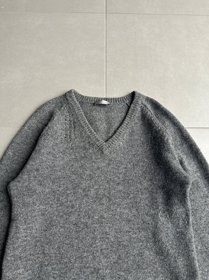 Dior Homme AW05 "in the morning" beaded wool sweater he