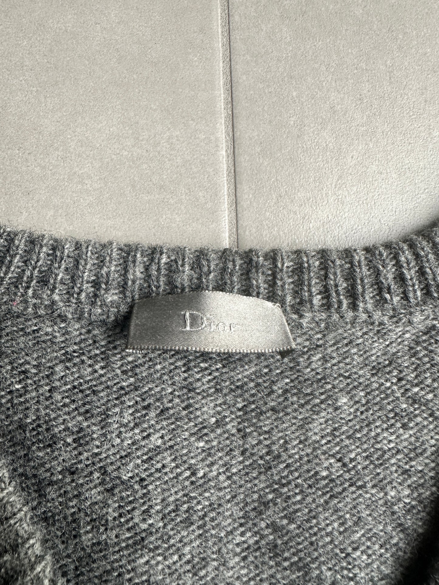 Dior Homme AW05 "in the morning" beaded wool sweater he