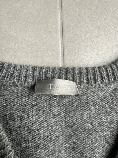Dior Homme AW05 "in the morning" beaded wool sweater he