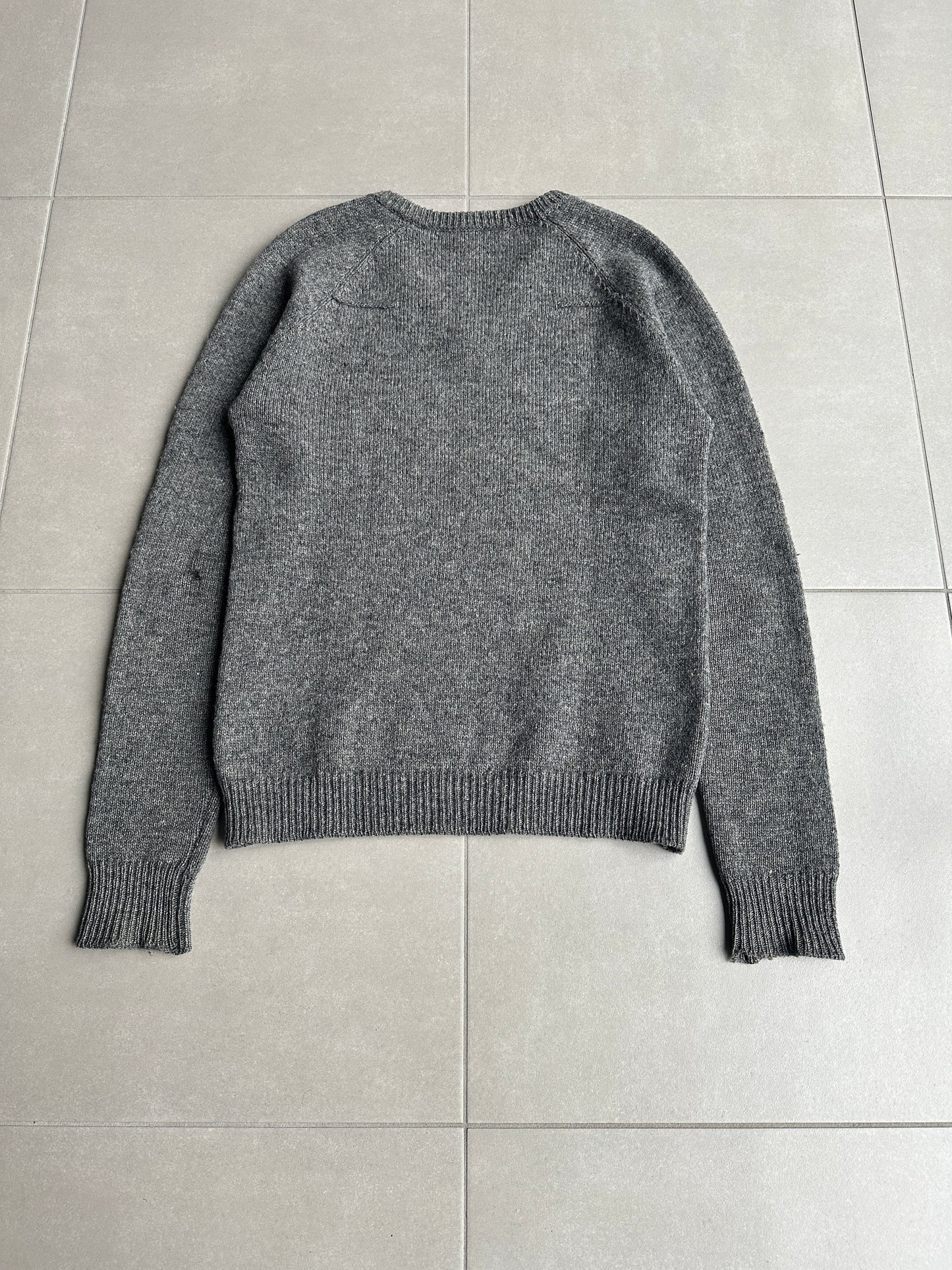 Dior Homme AW05 "in the morning" beaded wool sweater he