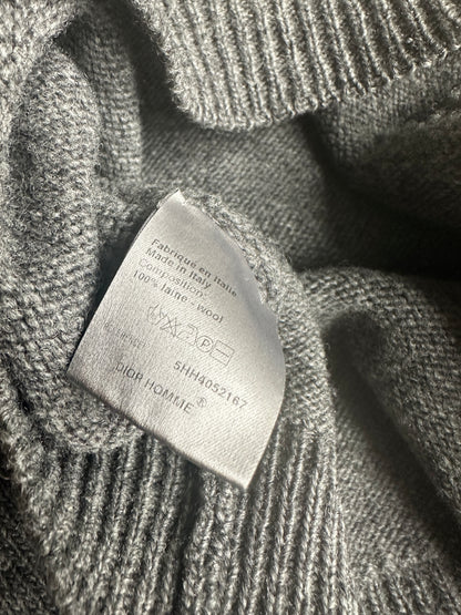 Dior Homme AW05 "in the morning" beaded wool sweater he