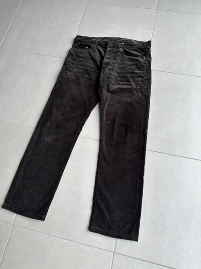 Dior Homme AW05 "in the morning" velvet bootcut trousers