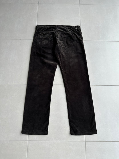 Dior Homme AW05 "in the morning" velvet bootcut trousers
