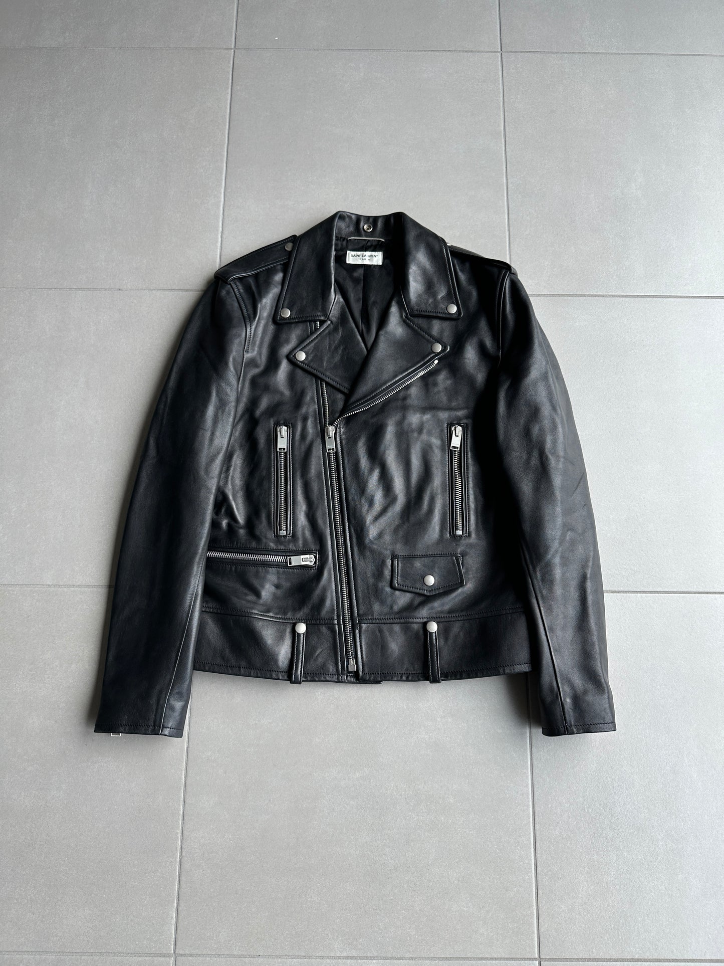 Saint Laurent Paris SS14 Lambskin L01 biker jacket