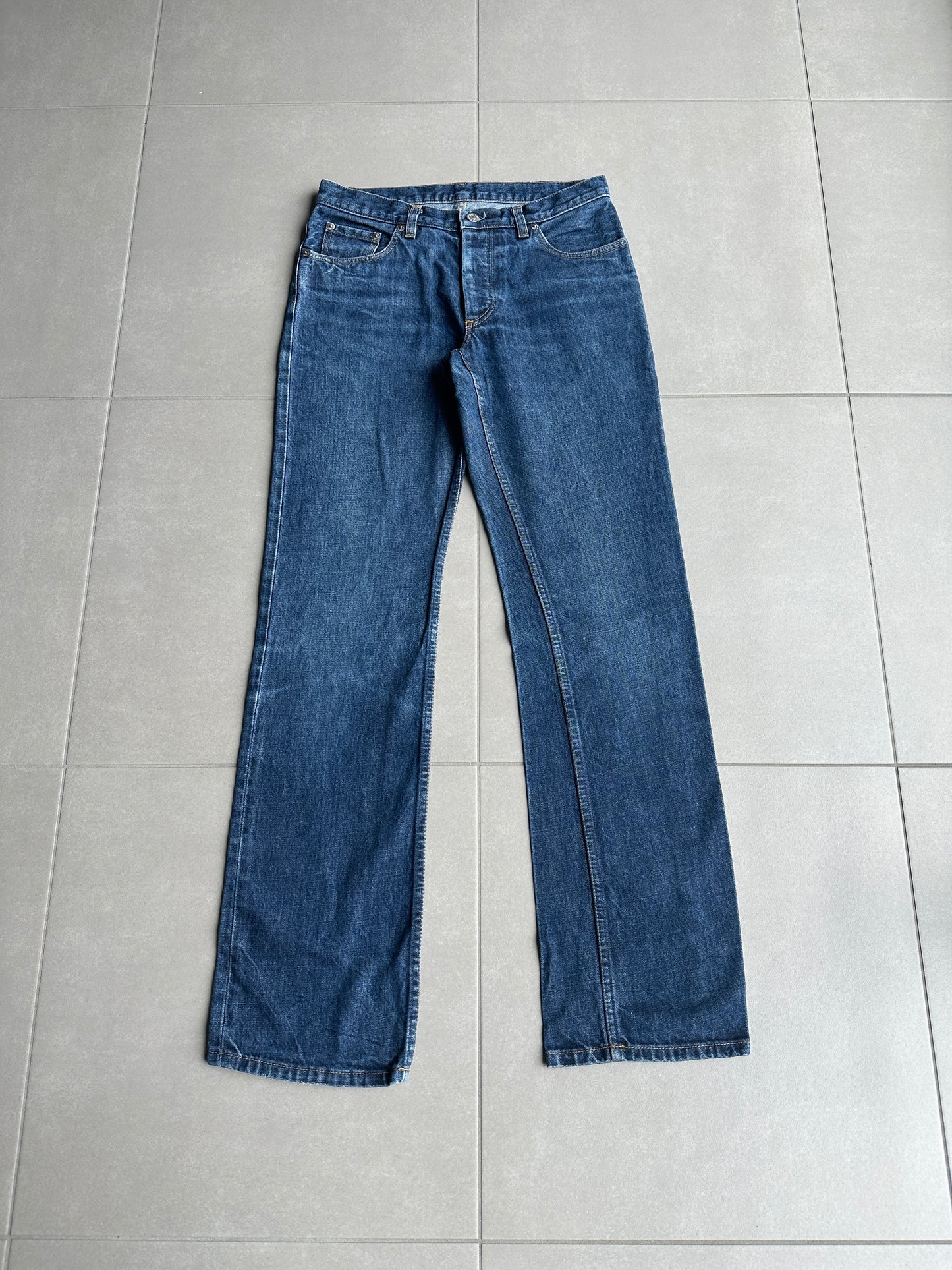 Helmut lang SS1998 raw vintage bootcut jeans