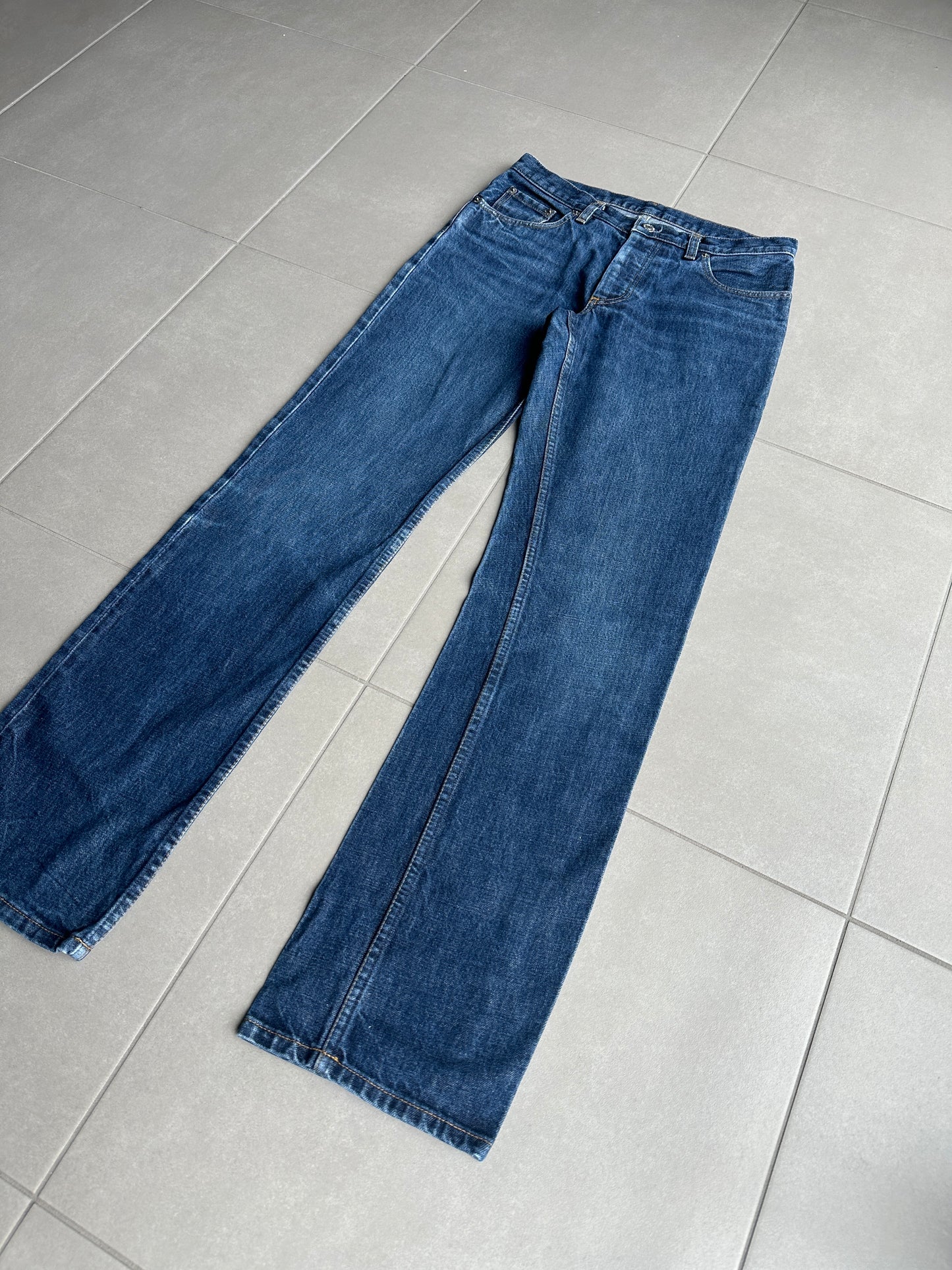 Helmut lang SS1998 raw vintage bootcut jeans