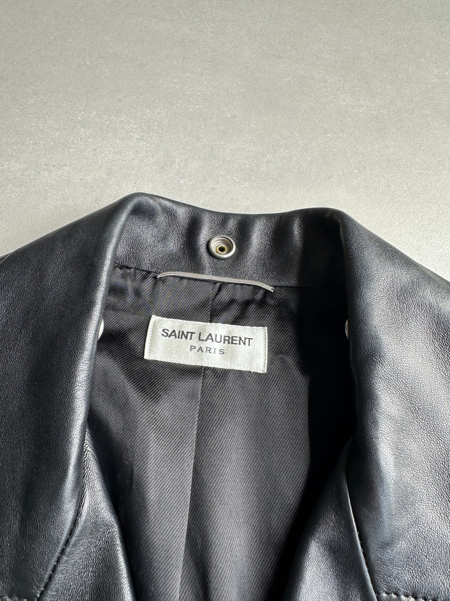Saint Laurent Paris SS14 Lambskin L01 biker jacket
