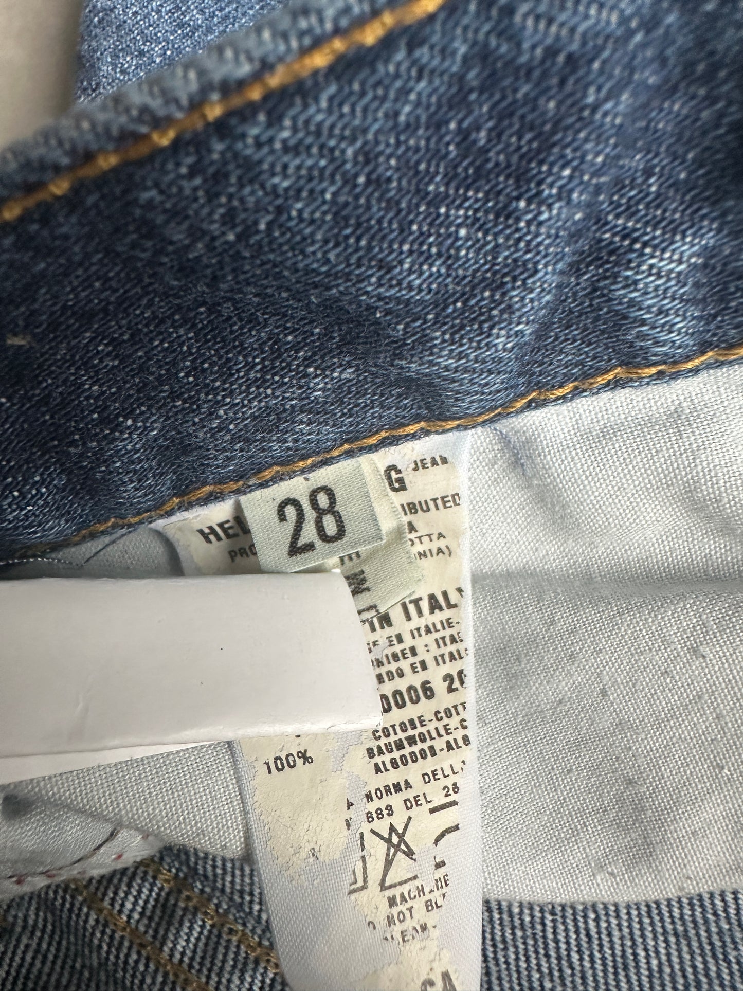 Helmut lang SS1998 raw vintage bootcut jeans