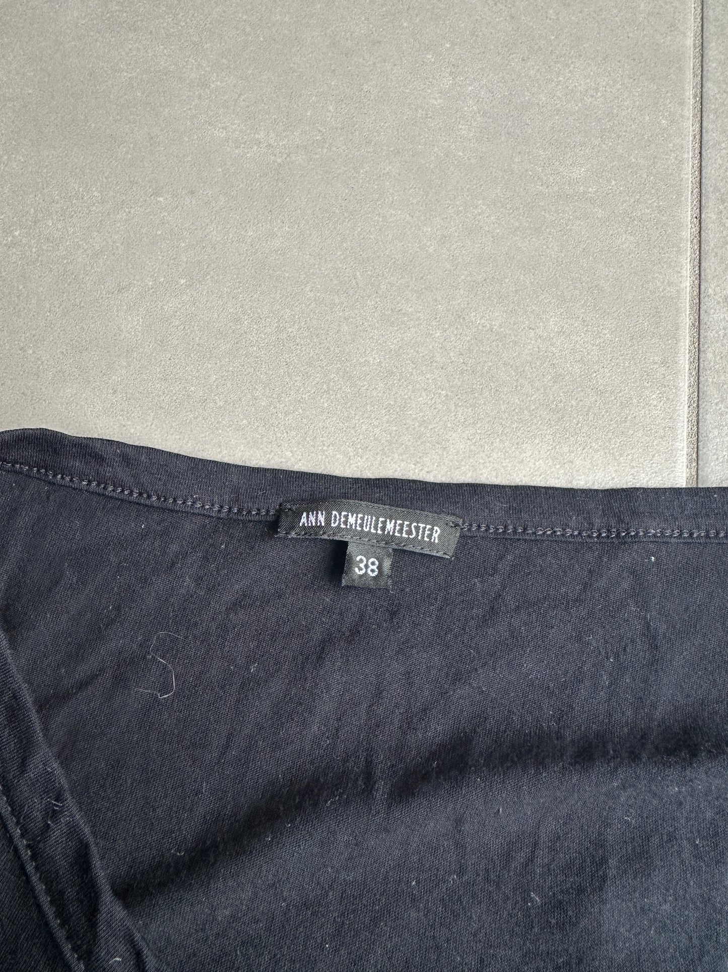 Ann Demeulemeester SS2010 bird print sleeveless shirt