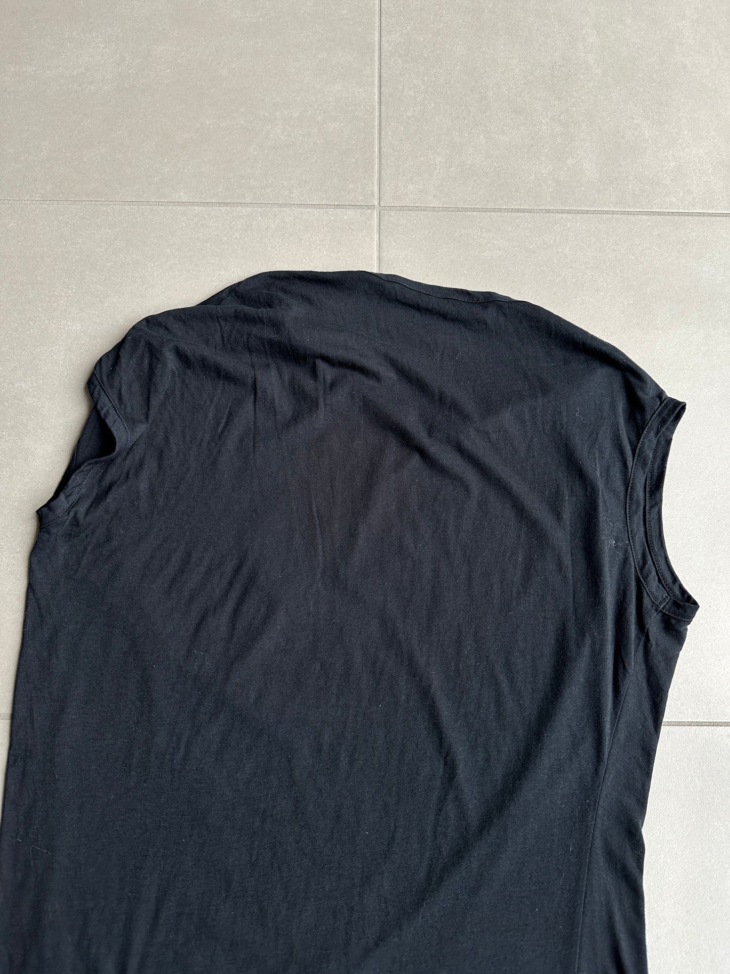 Ann Demeulemeester SS2010 bird print sleeveless shirt