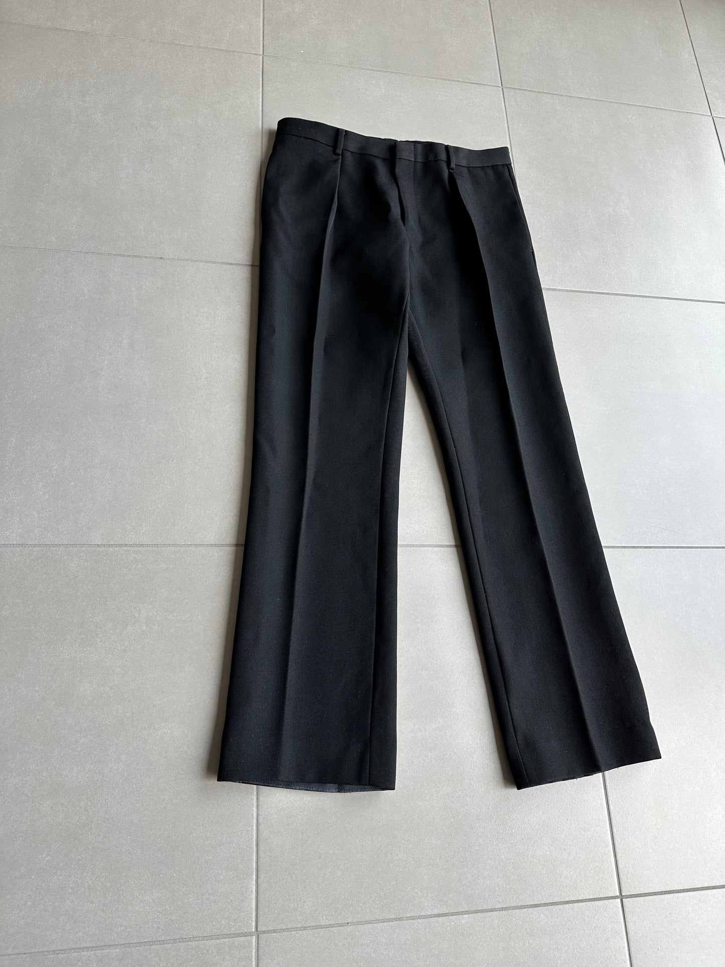 Dior homme AW02 “Reflexion” Straight leg Wool trousers