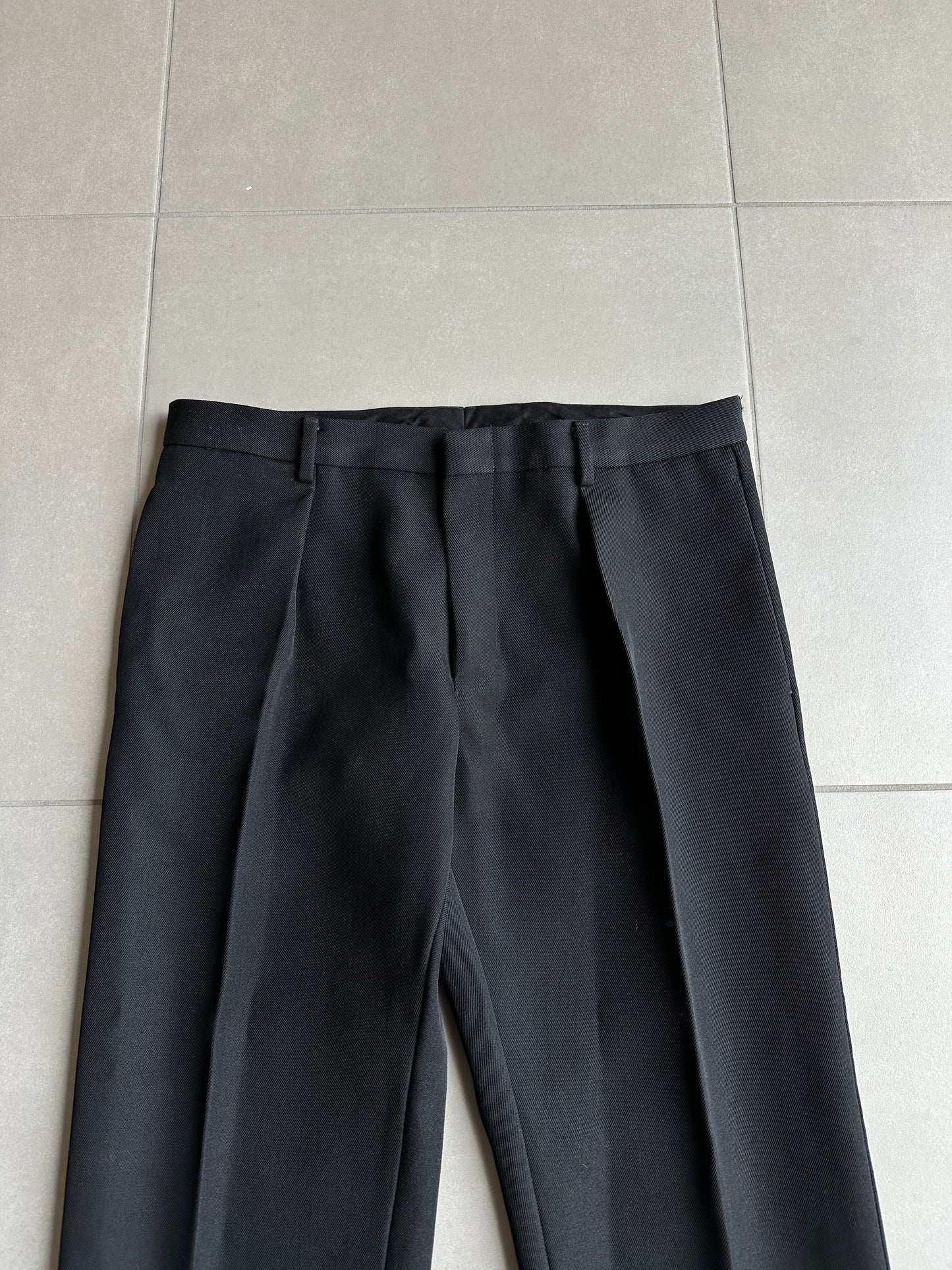 Dior homme AW02 “Reflexion” Straight leg Wool trousers