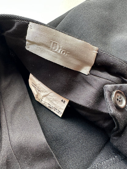 Dior homme AW02 “Reflexion” Straight leg Wool trousers