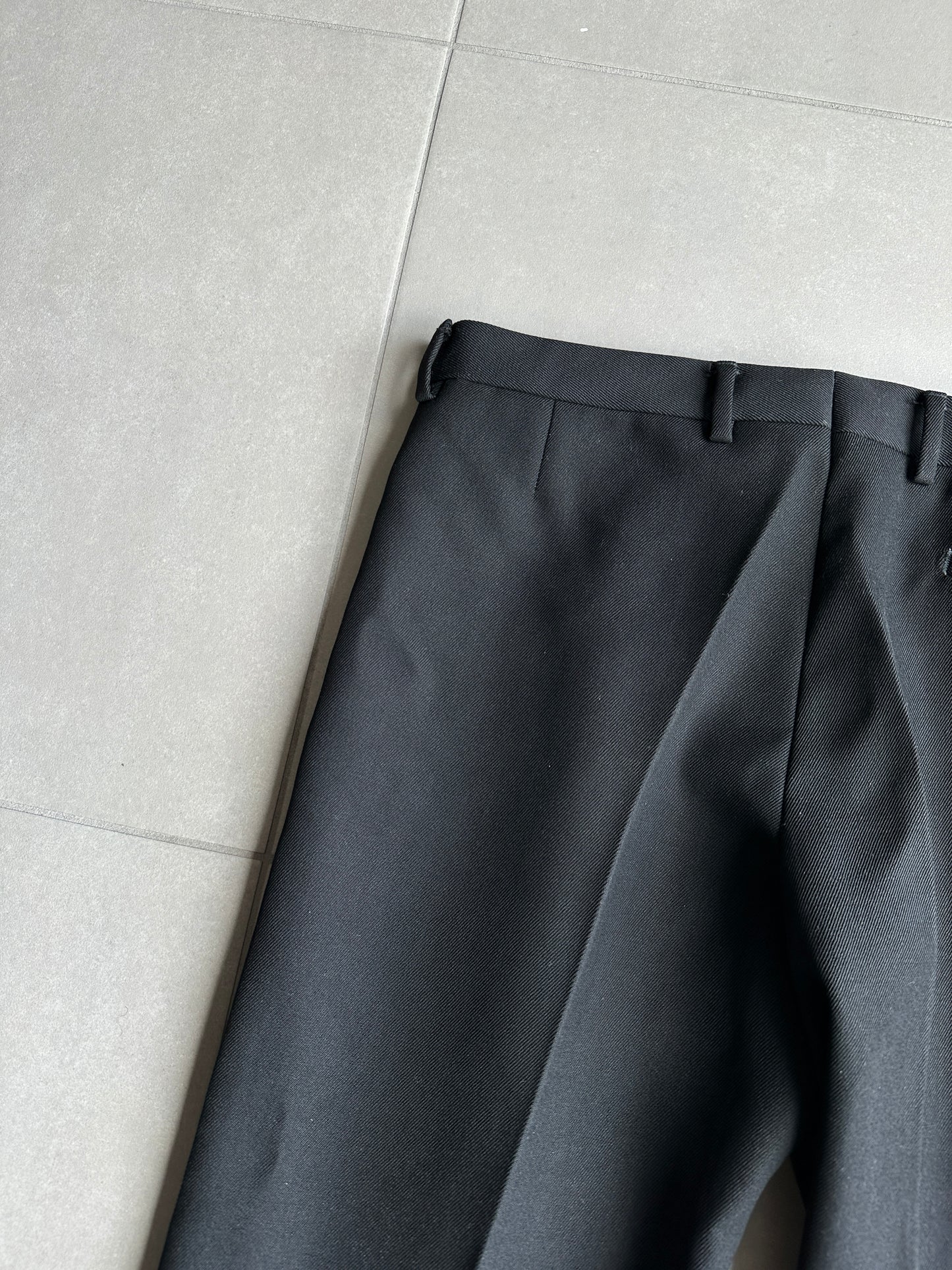 Dior homme AW02 “Reflexion” Straight leg Wool trousers