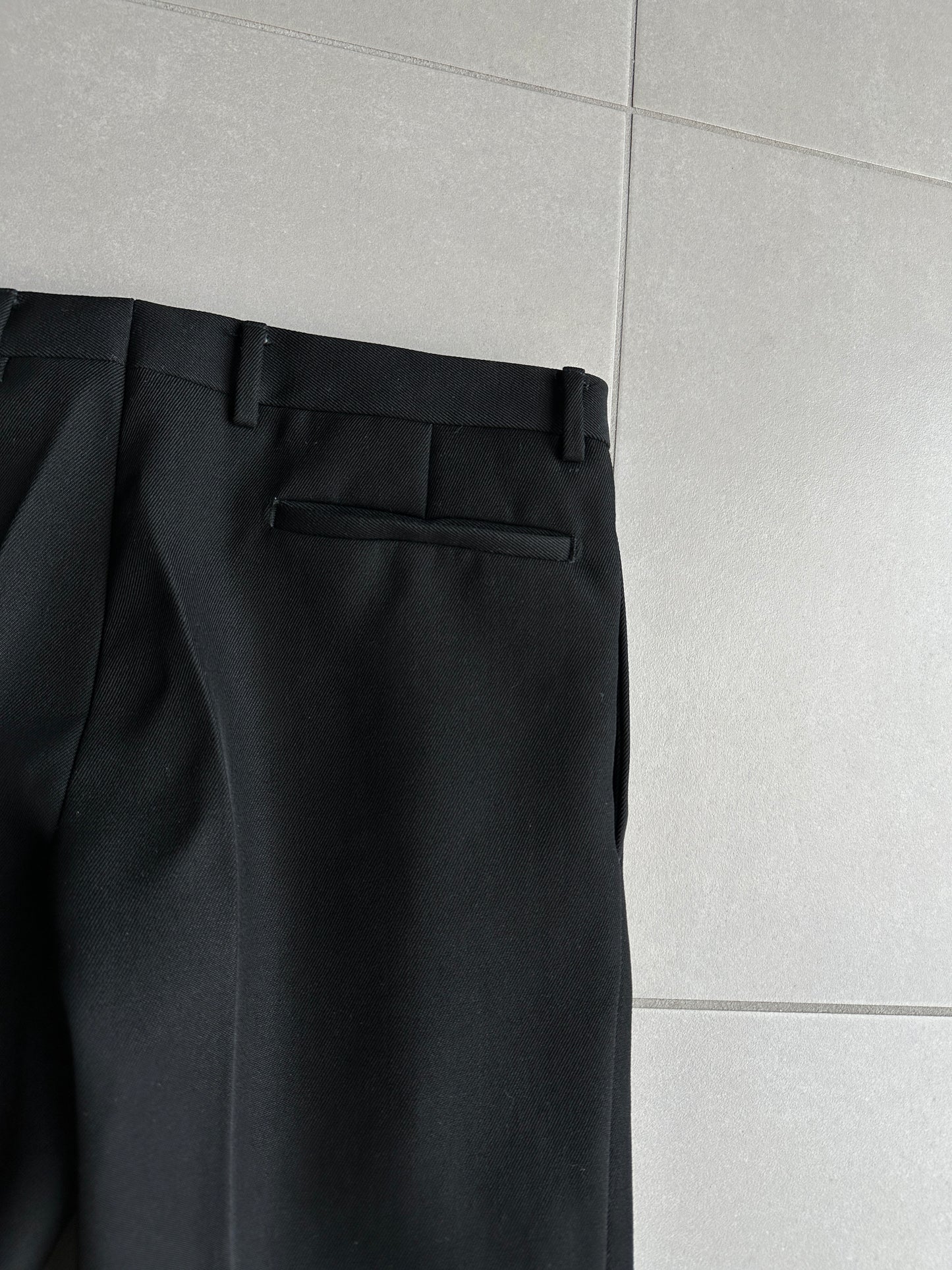 Dior homme AW02 “Reflexion” Straight leg Wool trousers