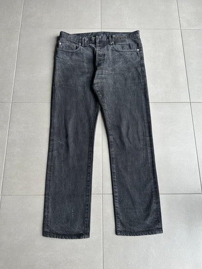 Dior Homme SS05 “BECK/Untitled” charcoal black raw denim