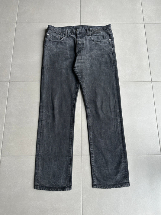 Dior Homme SS05 “BECK/Untitled” charcoal black raw denim