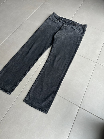 Dior Homme SS05 “BECK/Untitled” charcoal black raw denim