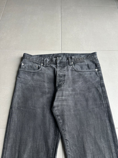 Dior Homme SS05 “BECK/Untitled” charcoal black raw denim