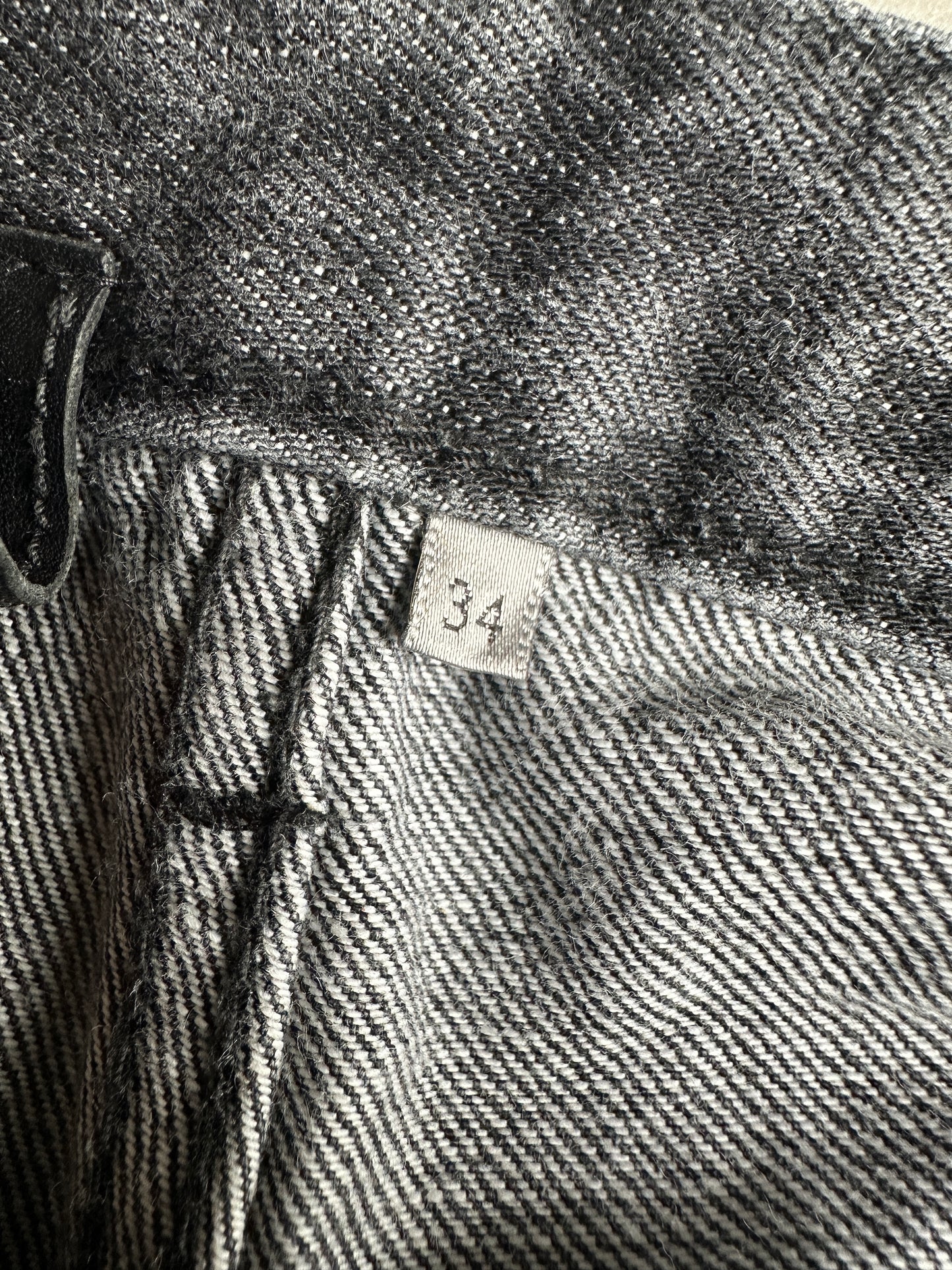 Dior Homme SS05 “BECK/Untitled” charcoal black raw denim