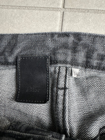 Dior Homme SS05 “BECK/Untitled” charcoal black raw denim