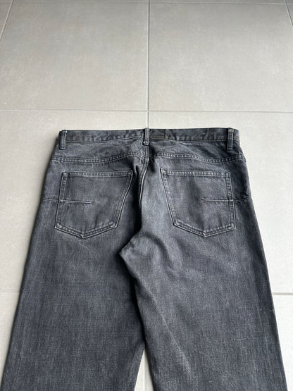 Dior Homme SS05 “BECK/Untitled” charcoal black raw denim