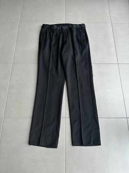 Dior Homme AW06 “These grey days” casual glossy wool slacks