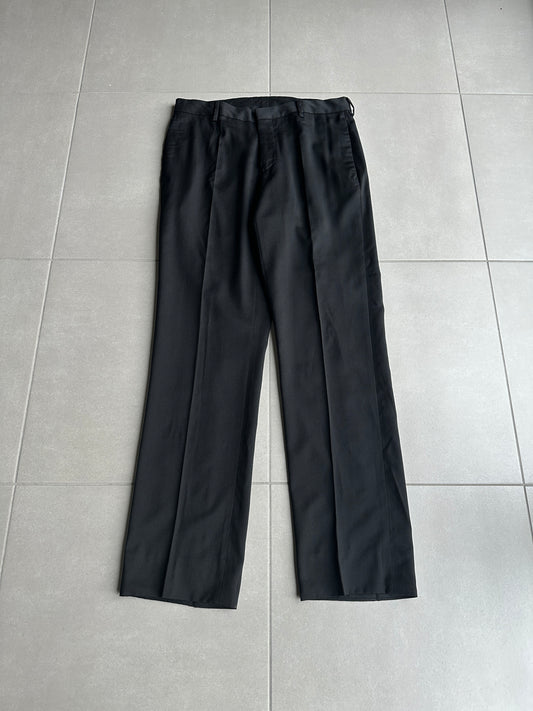 Dior Homme AW06 “These grey days” casual glossy wool slacks