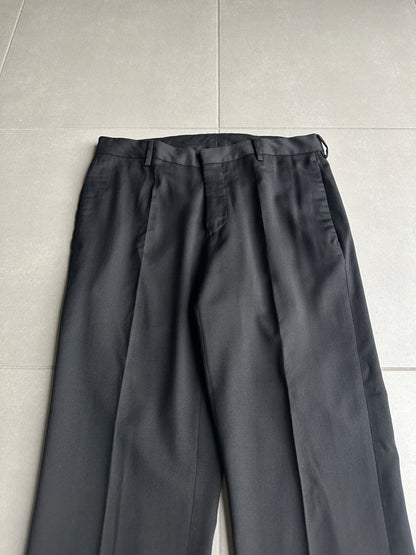 Dior Homme AW06 “These grey days” casual glossy wool slacks