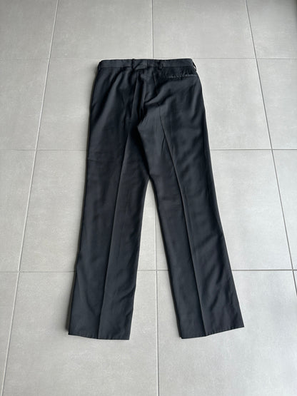 Dior Homme AW06 “These grey days” casual glossy wool slacks