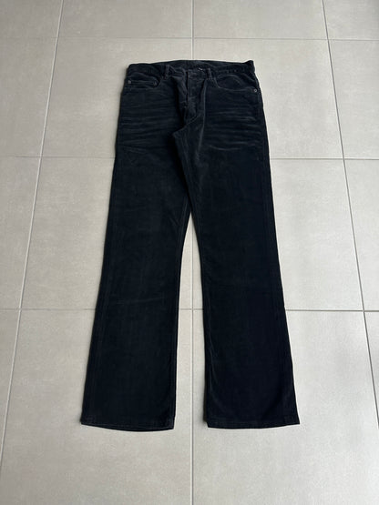Dior Homme AW05 “In The Morning” velvet bootcut trousers