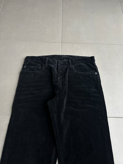 Dior Homme AW05 “In The Morning” velvet bootcut trousers