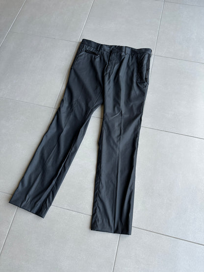 Dior Homme SS04 “strip” shimmering multi-pocket/cargo trousers