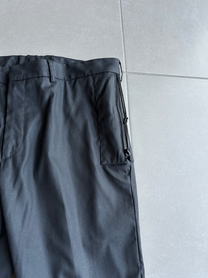 Dior Homme SS04 “strip” shimmering multi-pocket/cargo trousers