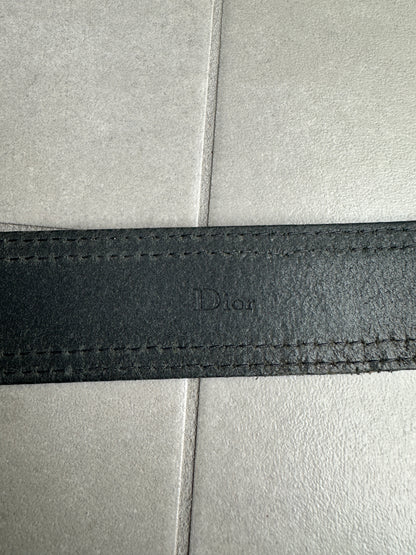 Dior Homme SS05 “BECK/Untitled” leather D point belt