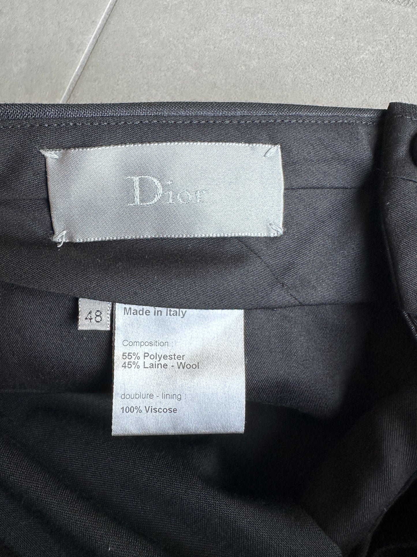 Dior Homme SS07 “We Look Good Together” Front pocket glossy trousers