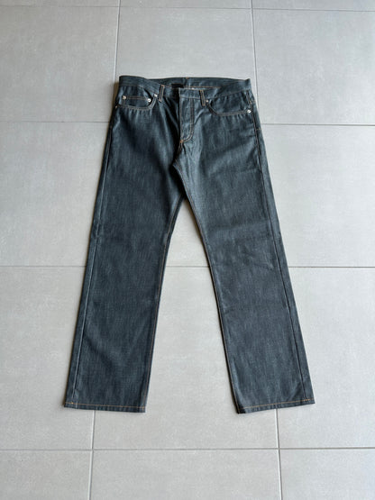 Dior Homme AW07 "navigate" polyurethane wax coated jeans
