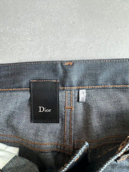 Dior Homme AW07 "navigate" polyurethane wax coated jeans