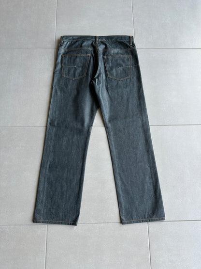 Dior Homme AW07 "navigate" polyurethane wax coated jeans