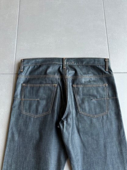 Dior Homme AW07 "navigate" polyurethane wax coated jeans
