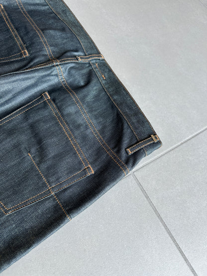 Dior Homme AW07 "navigate" polyurethane wax coated jeans
